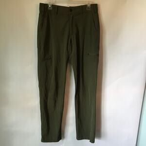 Magellan Pants Mens 30W Classic FIt Moisture Wicking Outdoors Hiking Army Green